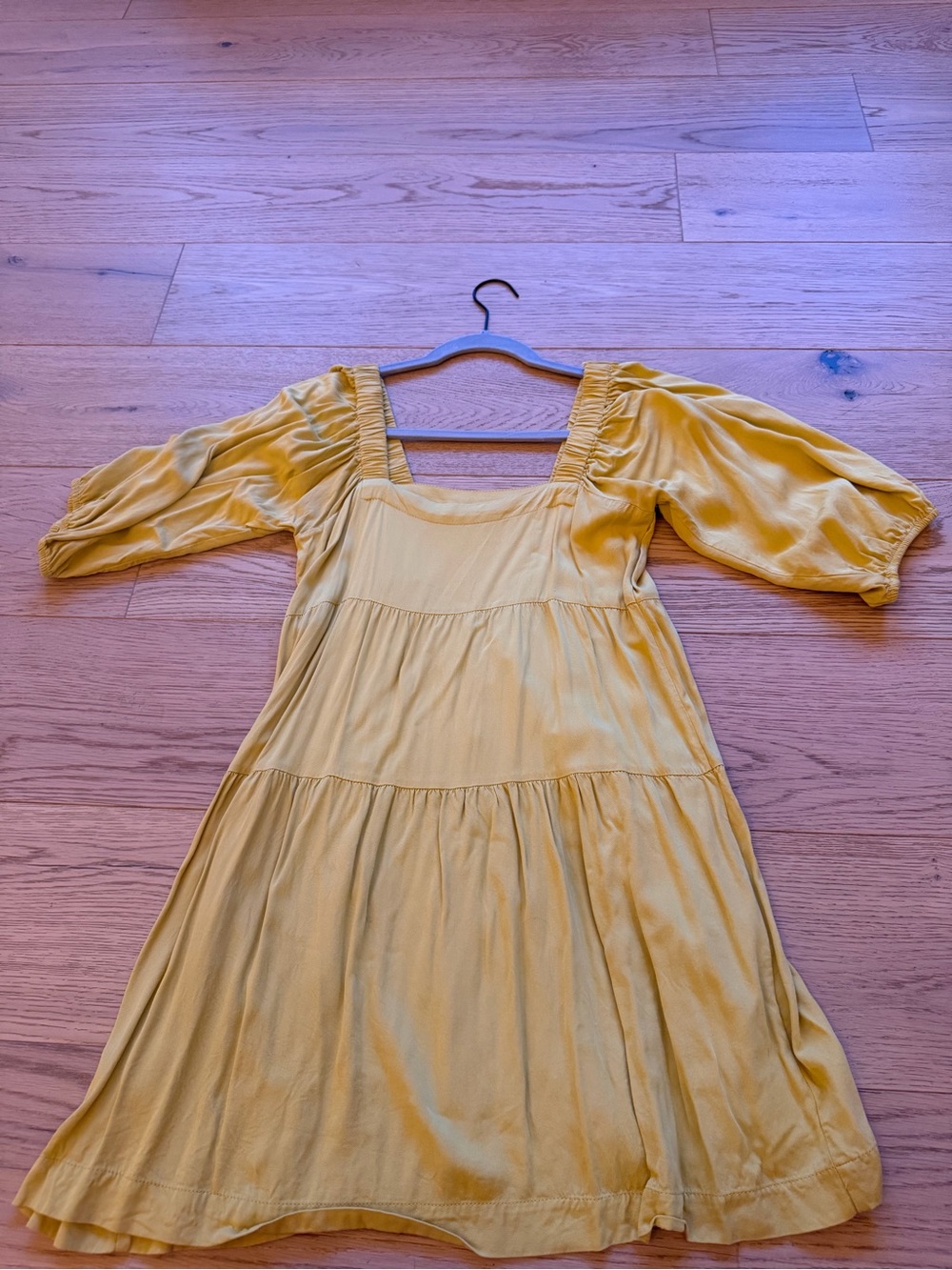 Shinestar Yellow Scoop Neck Dress
